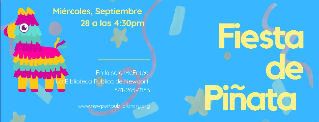 Curso de Piñata el 28 de Septiembre a las 4:30pm