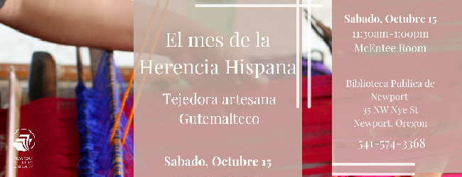 Abelina Tejedora Artesanal 15 de octubre a las 1PM
