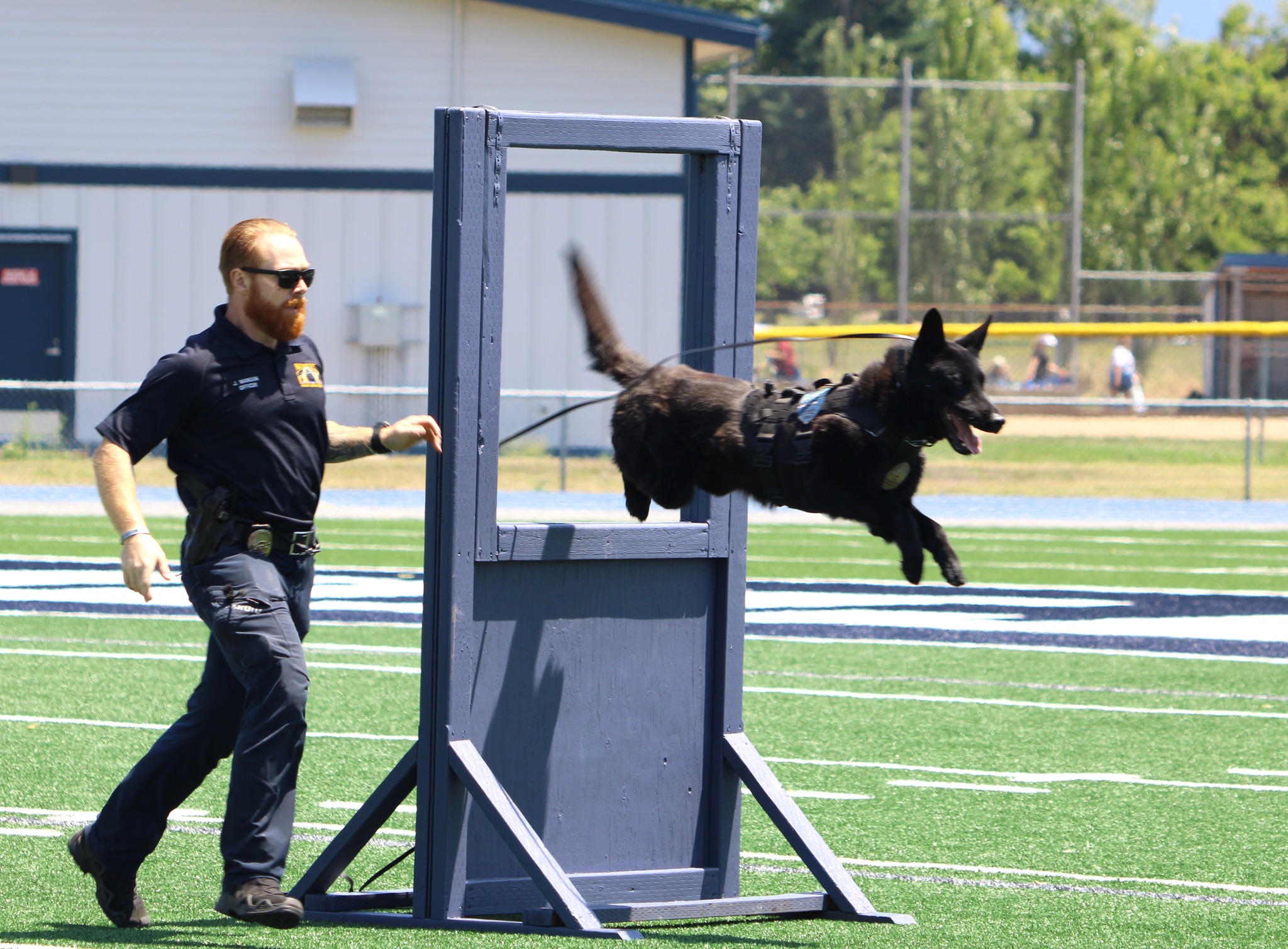 Officer Mangum and K9 Sly competing in the 2025 TOP DOG competition.