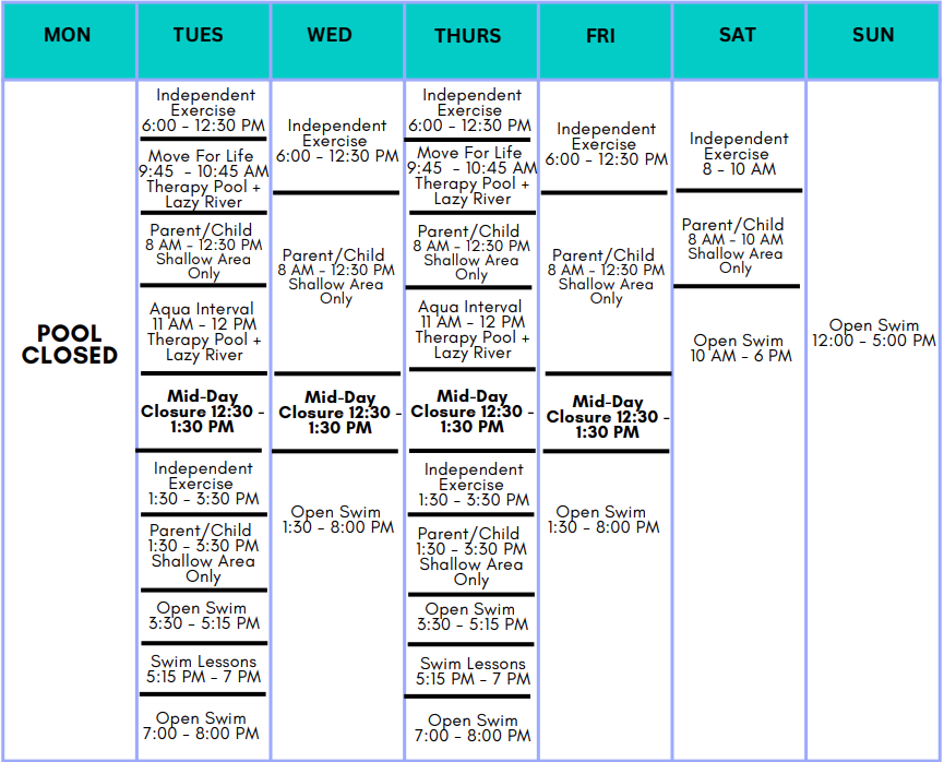 activity schedule