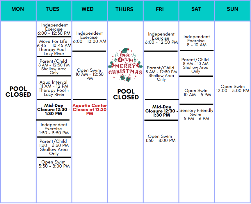 activity schedule