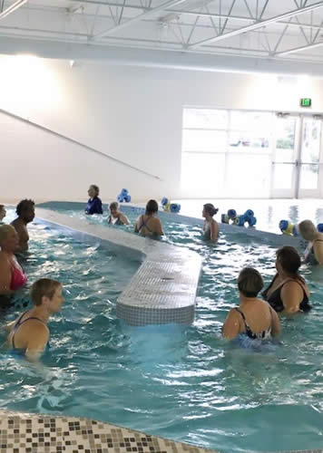 swimmers using the lazy river