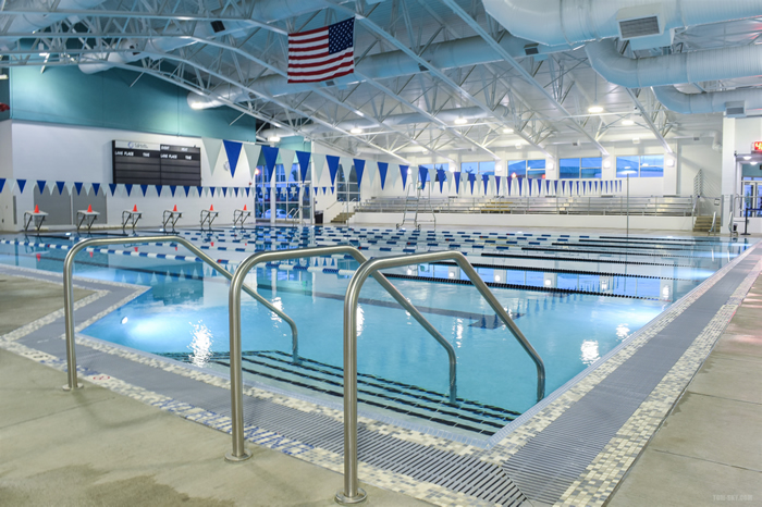 Lap pool with stair entrance