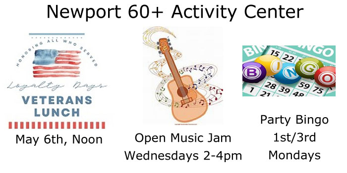60+ Activity Center Goings-On….And so much more